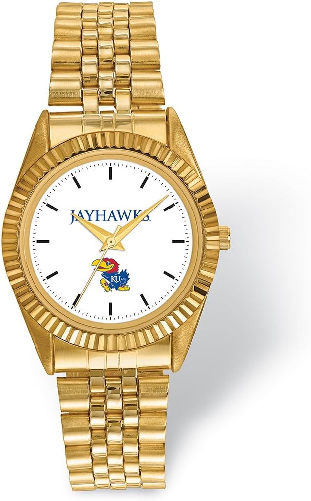 LogoArt University of Kansas Pro Gold-tone Gents Watch