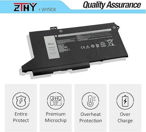 Miniatura 5 de ZTHY WY9DX 1K2CF M3KCN - Batería de repuesto para laptop Dell Latitude 14 5420 5520 Precision 15 3560 Series RJ40G 75X16 075X16 WK3F1 11.4V 42Wh