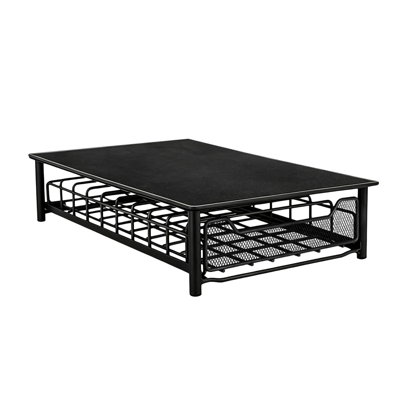 Organizador de Cápsulas de Café De Acero Resistente, Acceso Rápido | Estante Organizador para Cápsulas Para Encimera, Tostadora, Monitor, Impresora, Cocina y Comedor