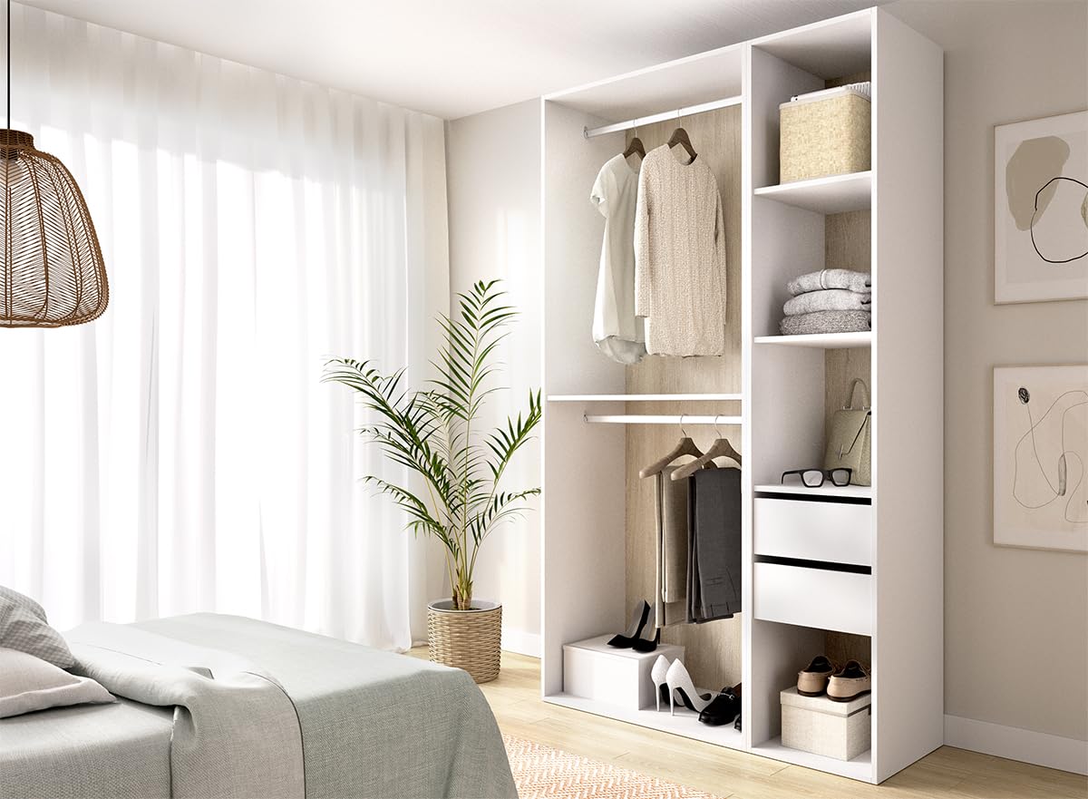 DEKIT Grupo RIMOBEL-Conjunto Armario-VESTIDOR con Trasera Reversible