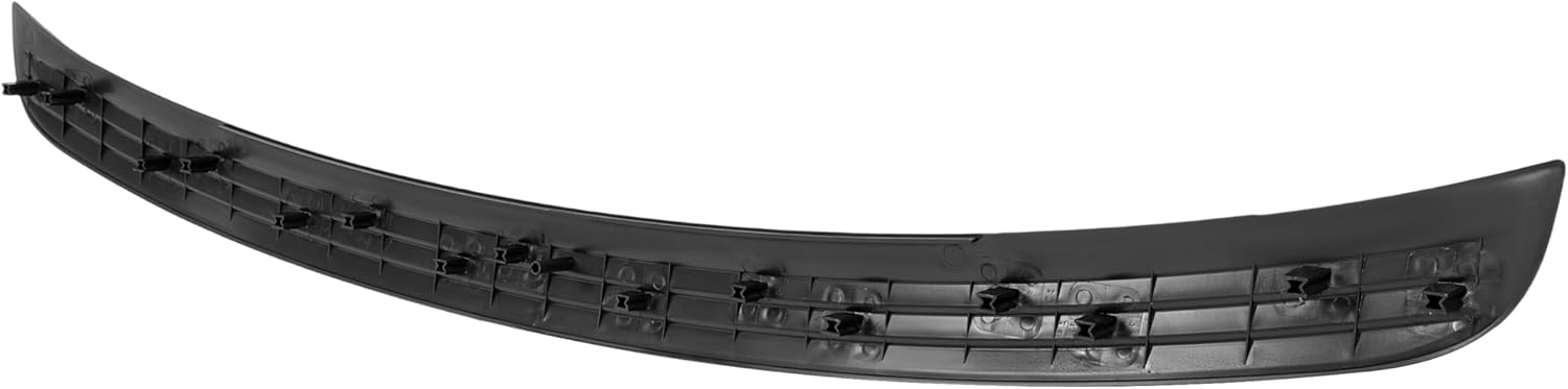 KUAFU Front Bumper Trim Molding Compatible with 2002-2005 Dodge Ram 1500 & 2003-2005 Dodge Ram 2500 3500 Full Size Pickup Replacement for 55077342AC CH1019102 Bumper Step Pad Plastic Black