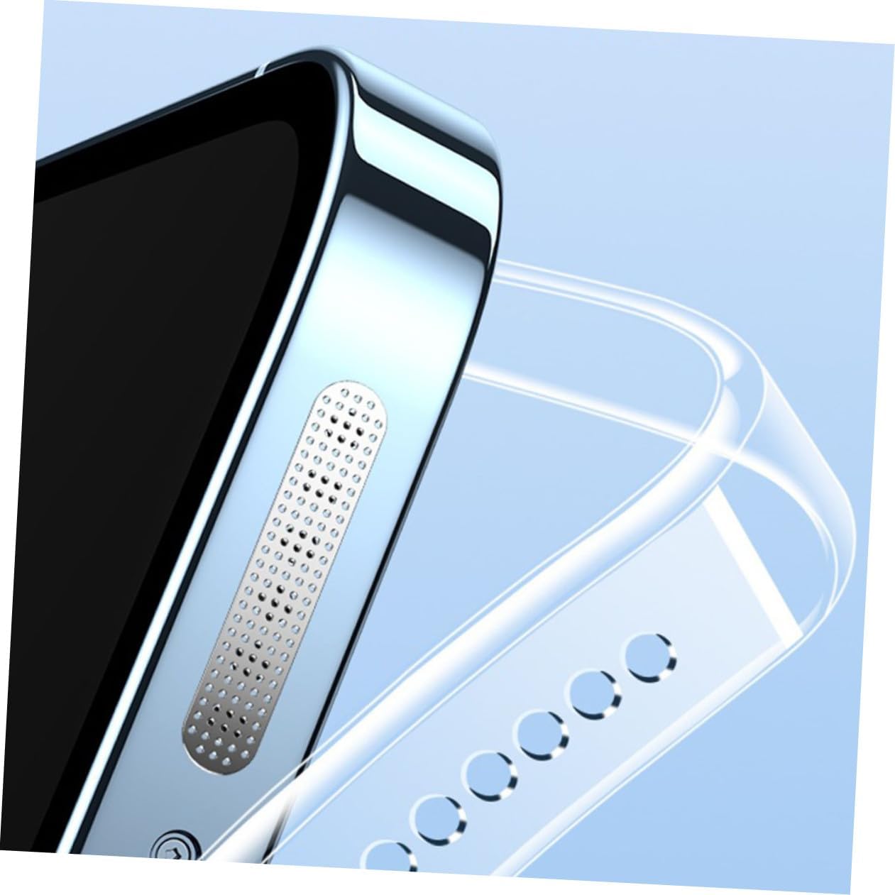 Housoutil 5sets Loudspeaker Mesh Nets for Phone Dust Sticker Phone Speaker Mesh Accessories 24pcs*5