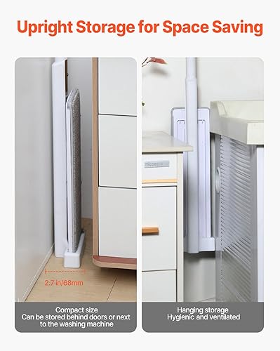 Miniatura 6 de Happybuy Trapeador plano de microfibra con mango autoescurridor, incluye 4 almohadillas lavables para limpieza en húmedo y seco en suelos de