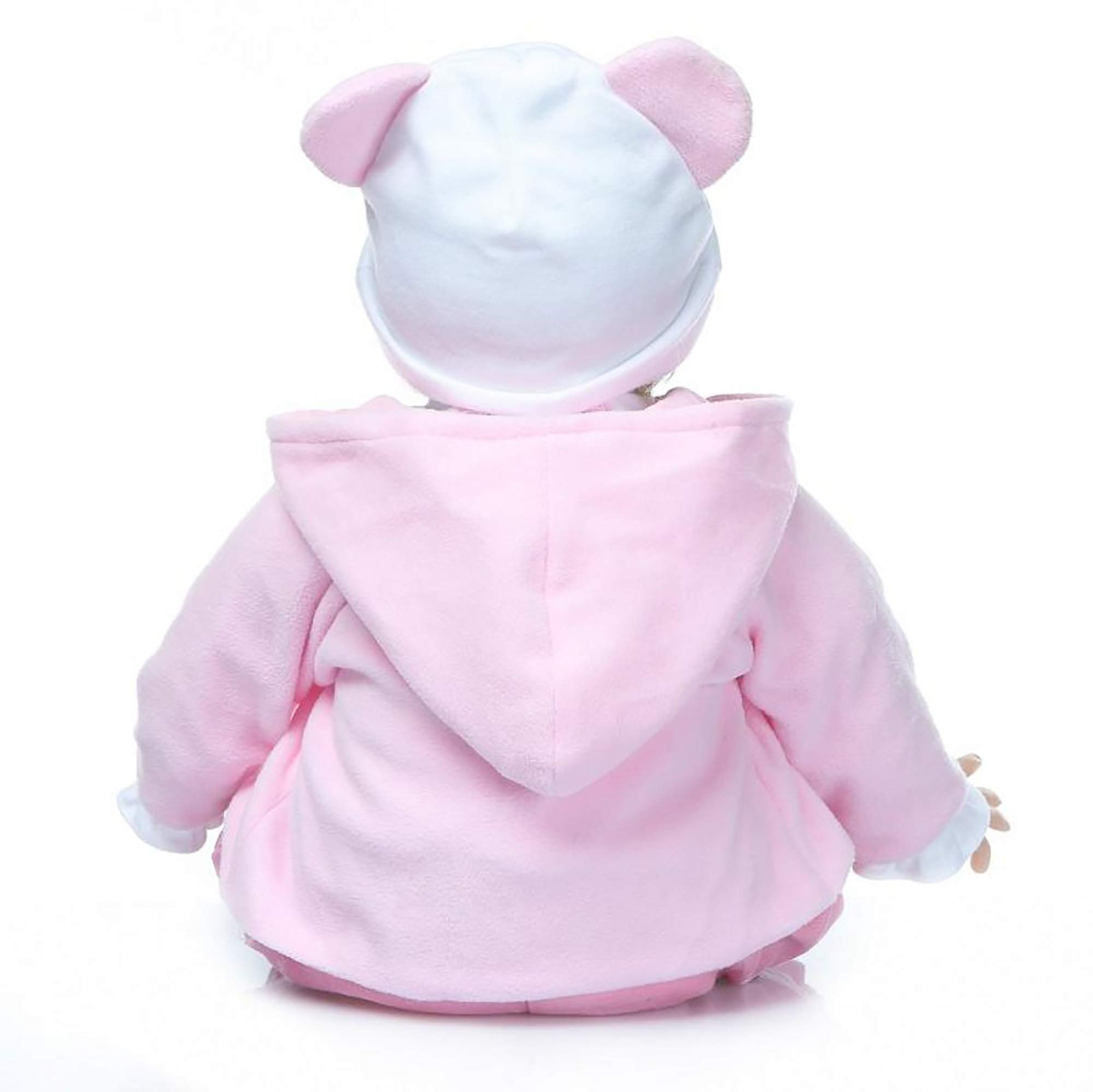 Bambole Reborn Femmine Originali- Ragazze Carine 22 Pollici 55 cm,Silicone Morbido Vinile,Bambole che sembrano vere Fatto a Mano Neonati,Regali di Natale,Reborn toddler