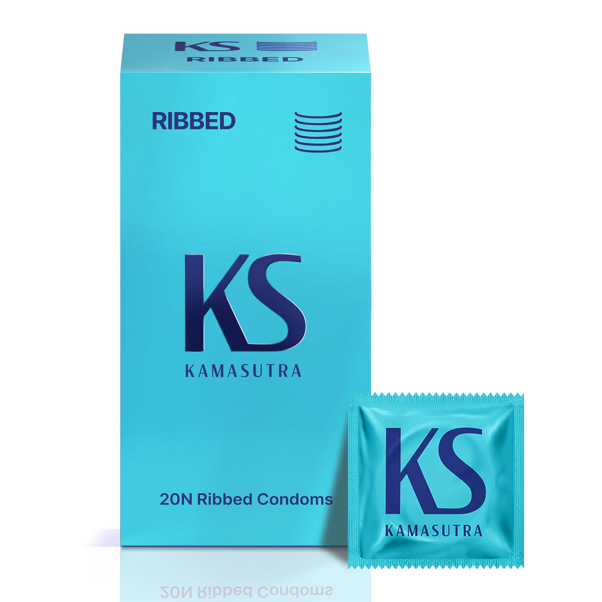 KamaSutra Desire Series Condoms for Men - 20 Pieces (Ribbed)