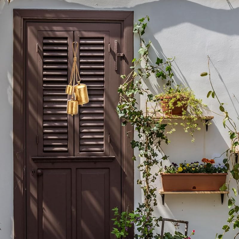 Cloches Et Grelots De Noël Lot De 3 Cloches De Noël Rustiques En Laiton Style Vintage Cloche De Noel