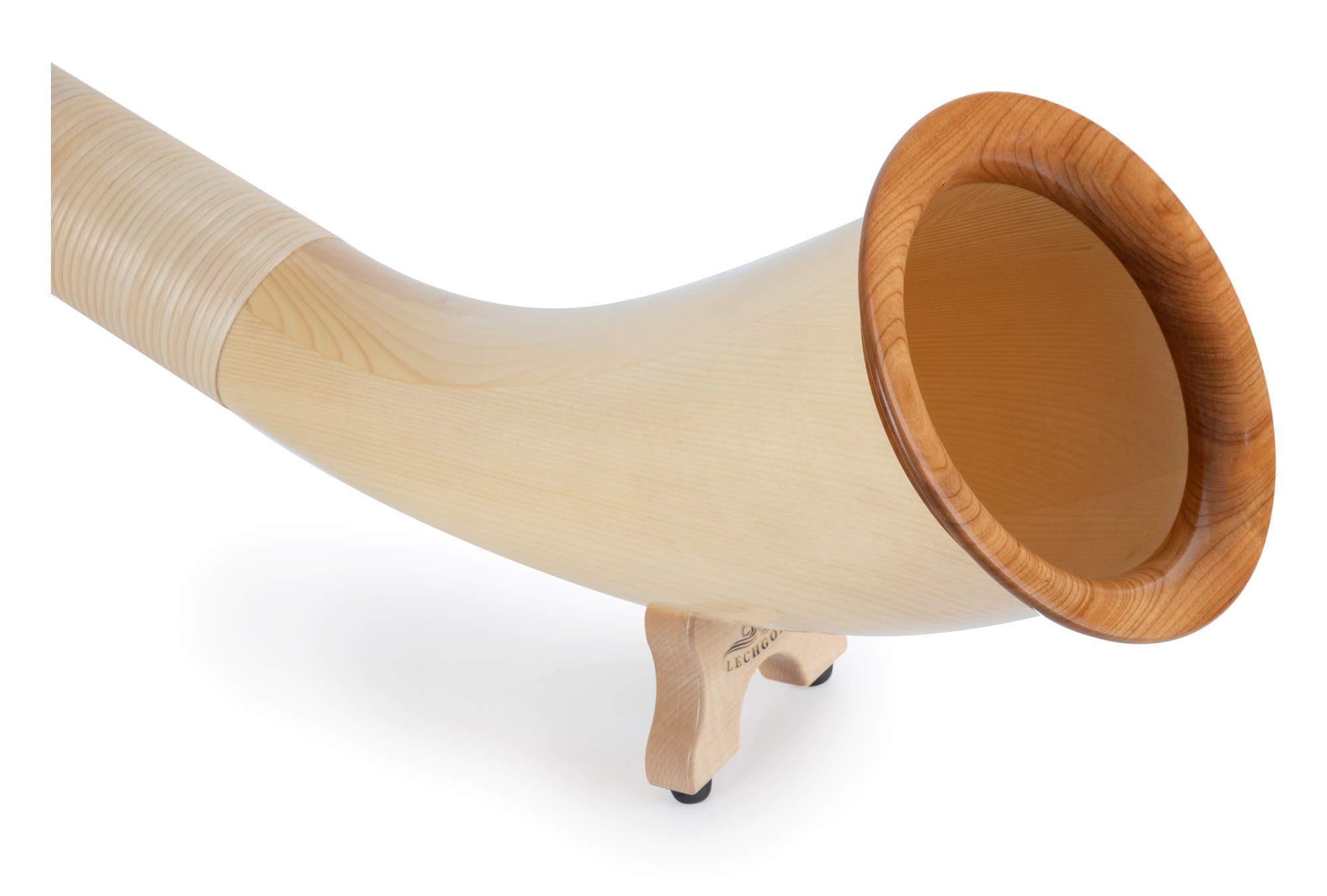 Alphorn Deluxe Fichte F (3-teilig, F-Stimmung, 360 cm, mit Peddigrohr umwickelt, 440 Hz, inkl. 19 mm Mundstück)