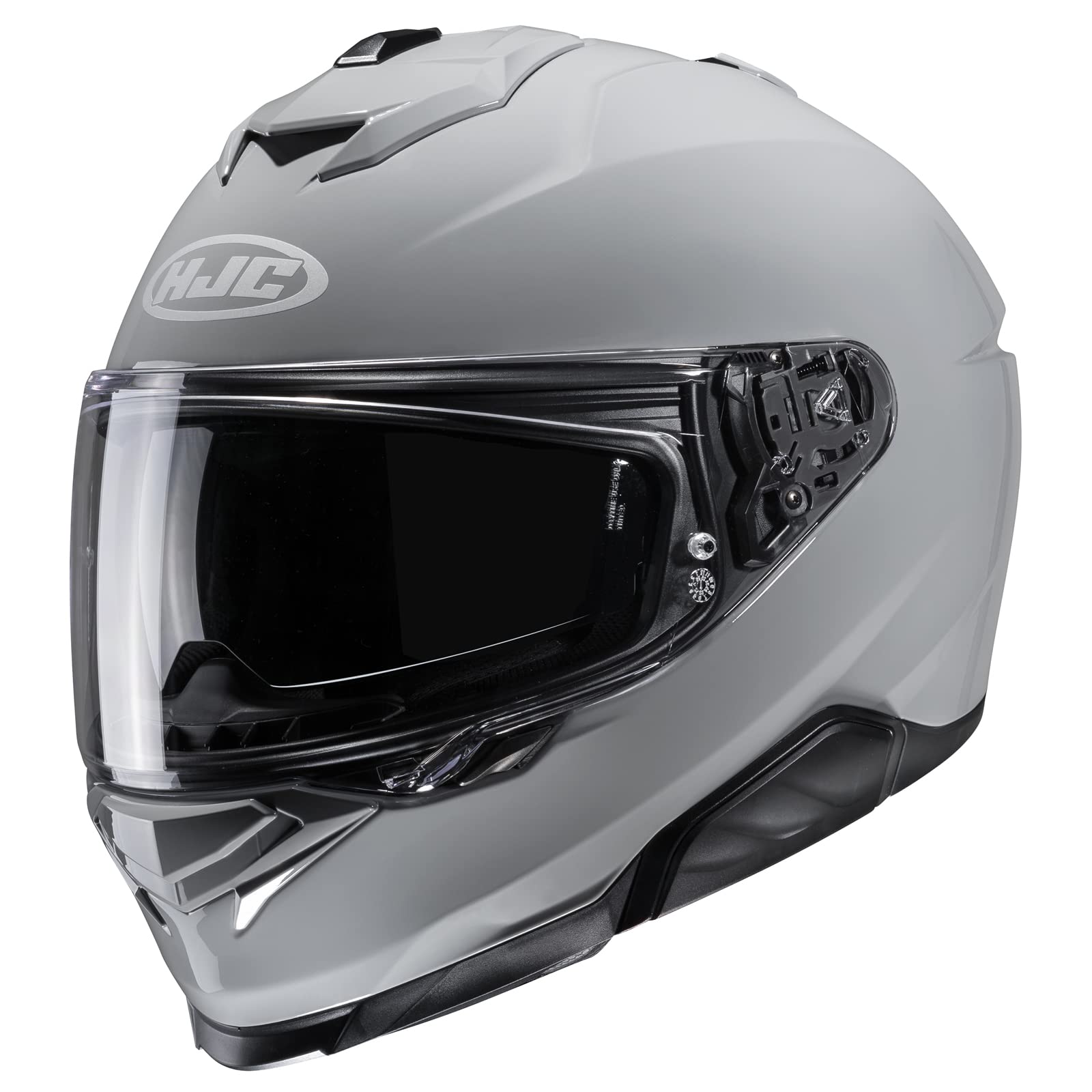 HJC i71 Solid Full Face Motorcycle Helmet with HJ-38 Pinlock Shield, DOT Approved (N Gray, X-Large)