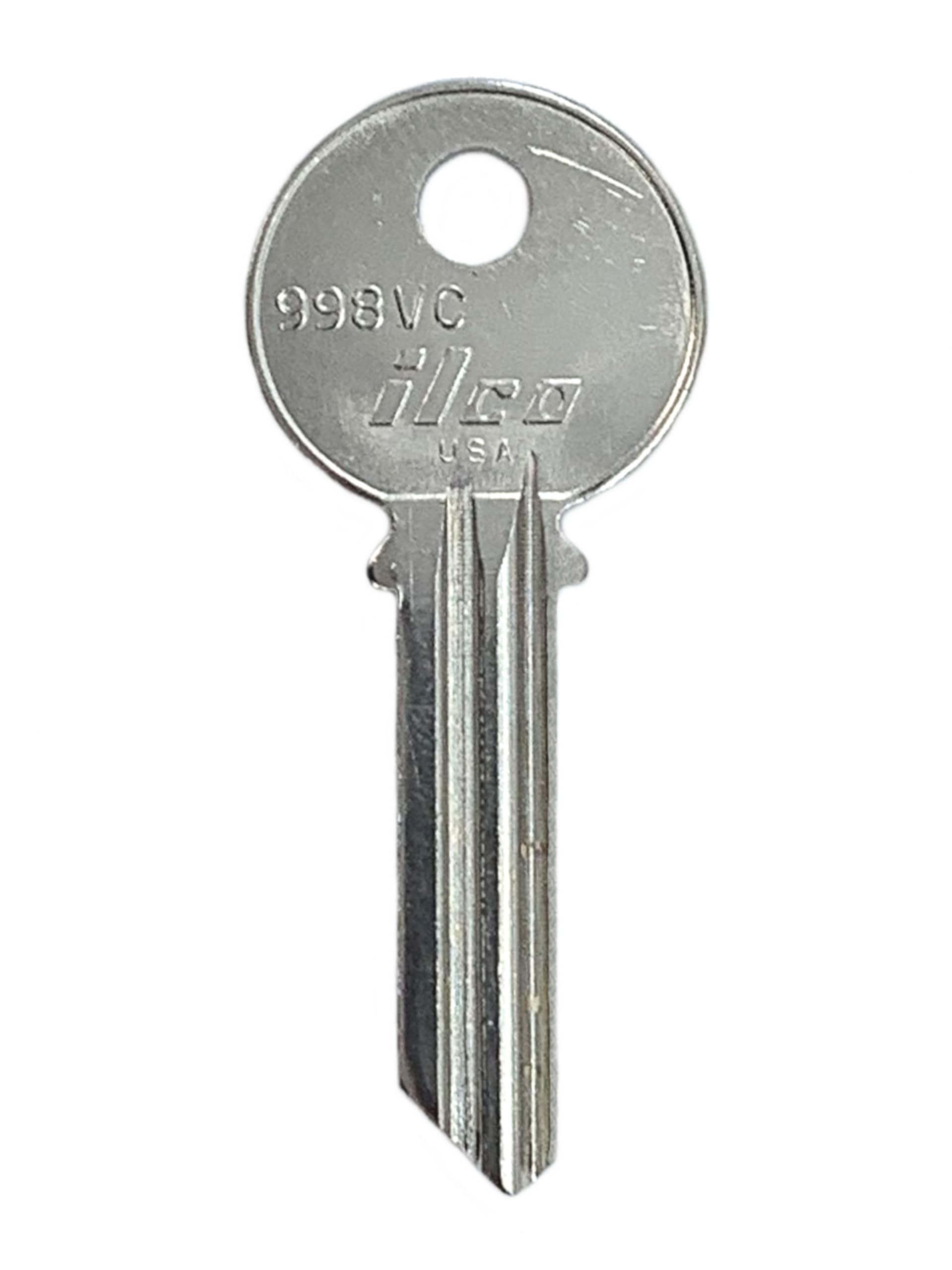 998VC Key Blank, Replacement for Yale 6-Pin VC (10-Pack)