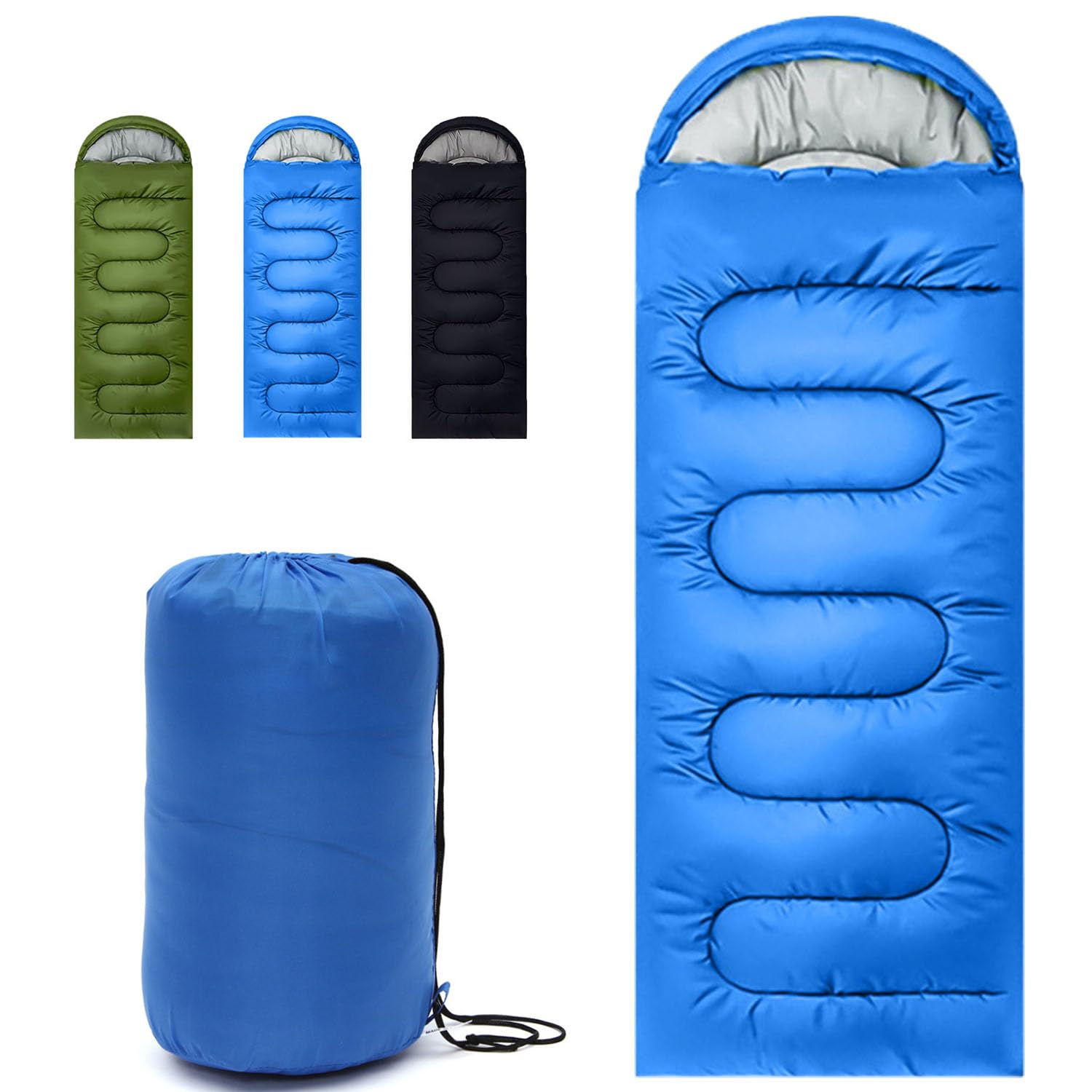 Sleeping Bag for Camping,Sleeping Bags for Adults Backpacking Waterproof,3 Seasons Adult Blanket,Small Packed Ultralight Carry Bag, Soft,Thick and Warm,for Outdoor Camping,Travel,Hiking (Navy Blue)-image-46