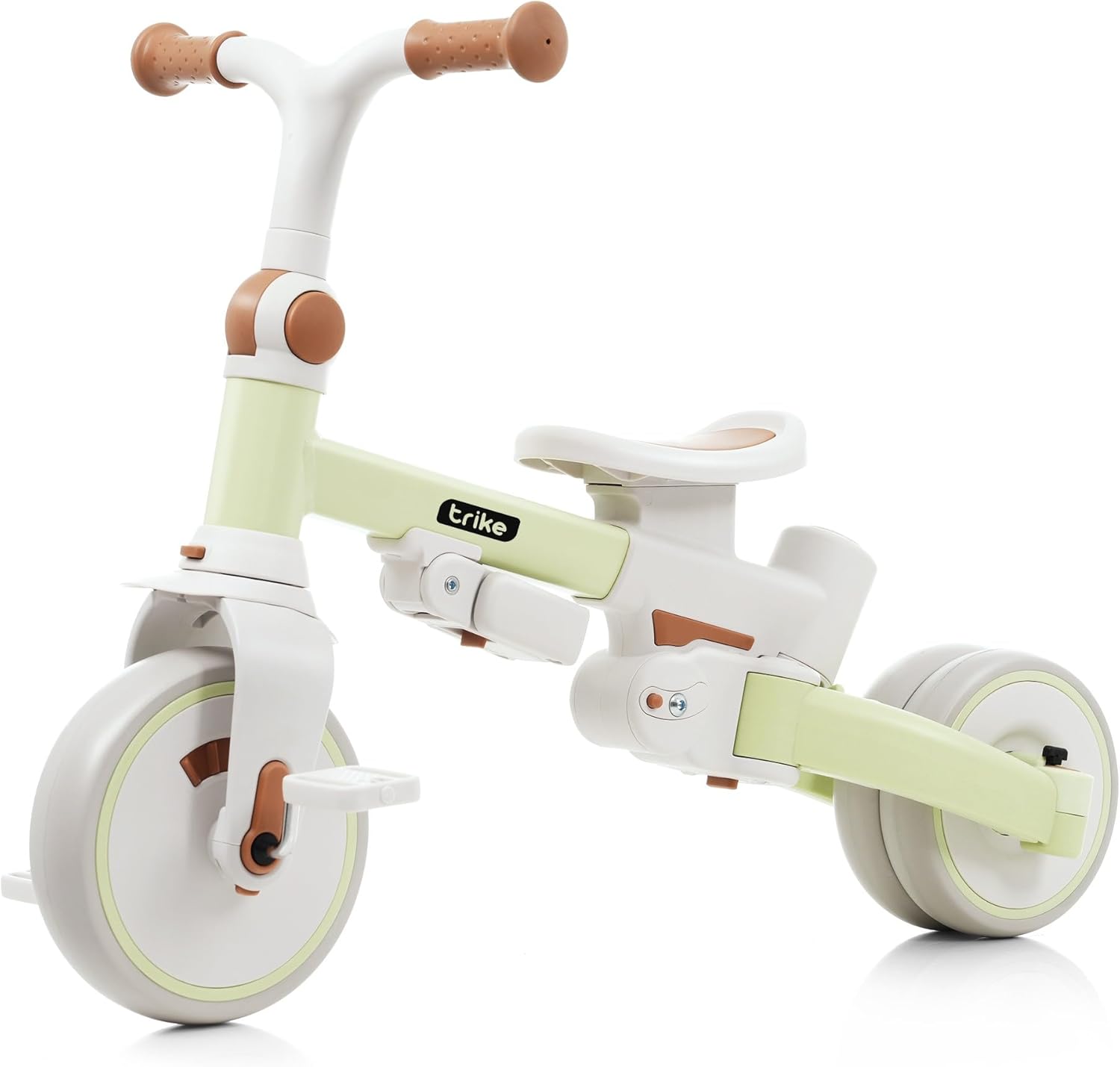 子供用三輪車 かじとり手押し棒 おしゃれ 5in1 ランニングバイク 座面