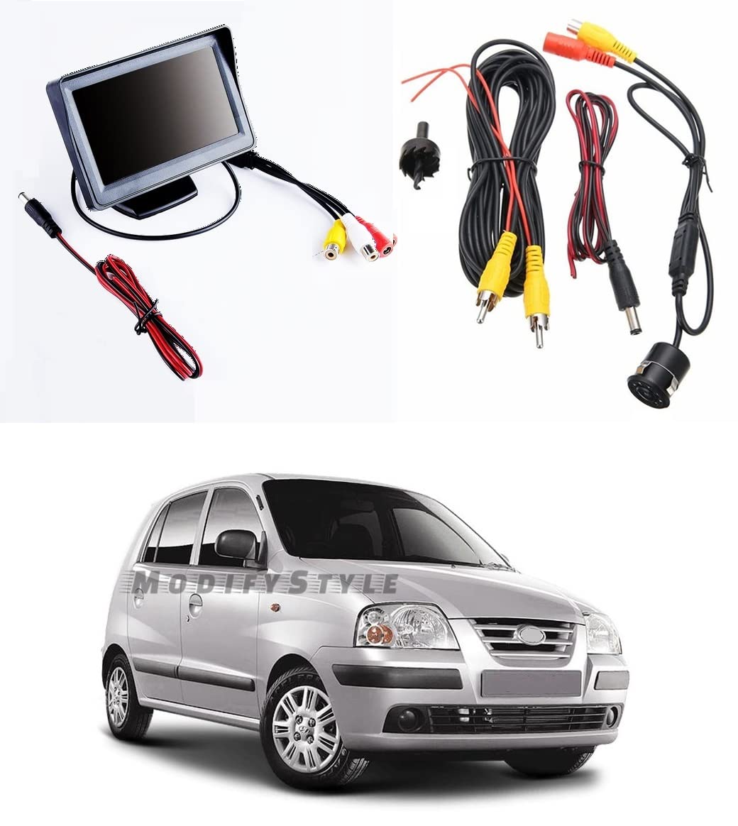 Combo TFT LCD 4.3inch Display + Reverse Parking Camera Suitable for Hyundai Santro Xing (2003 to 2014)-image-0