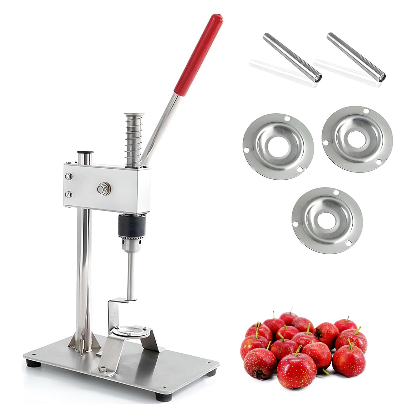Snocciolatore per biancospino, in acciaio inossidabile, con lame da 9 mm e 11 mm, impugnatura antiscivolo, snocciolatore manuale per frutta di biancospino