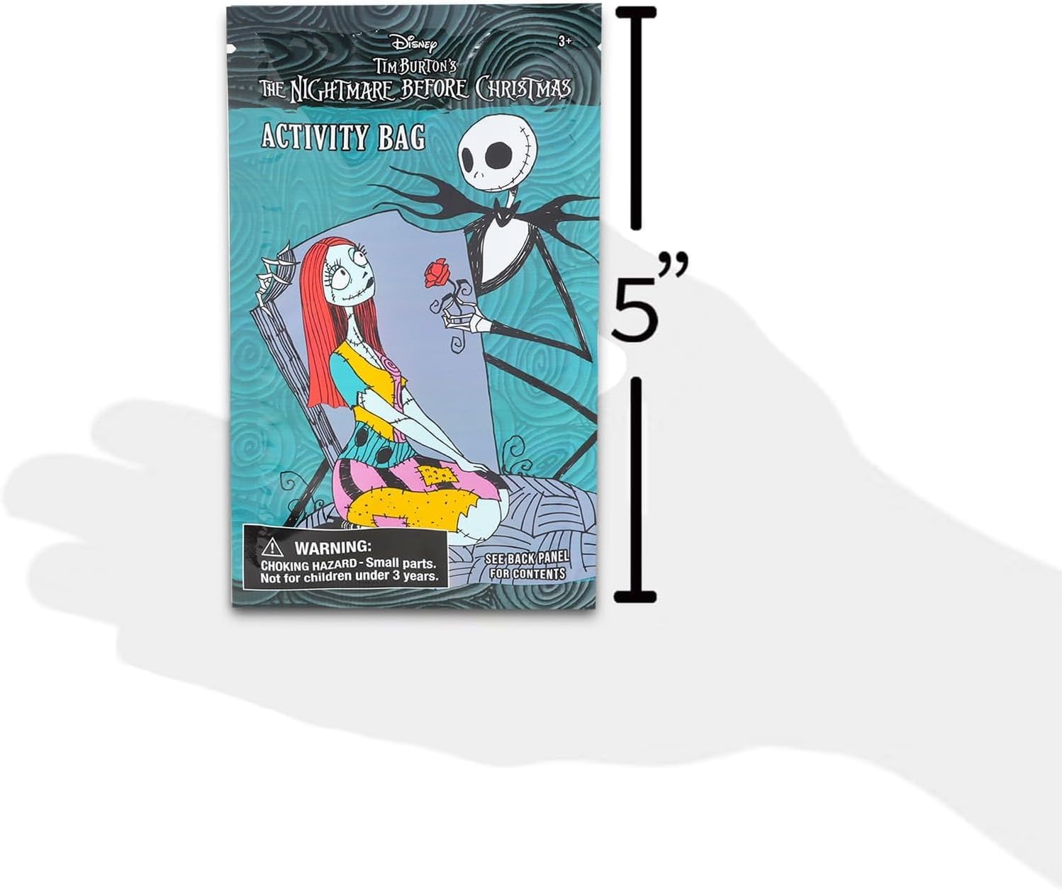 Nightmare Before Christmas Valentine's Day Classroom Exchange Bundle - 24 Jack Skellington Mini Coloring Activity Books for School Valentines Cards, Stickers | Valentines Kids Party Favors