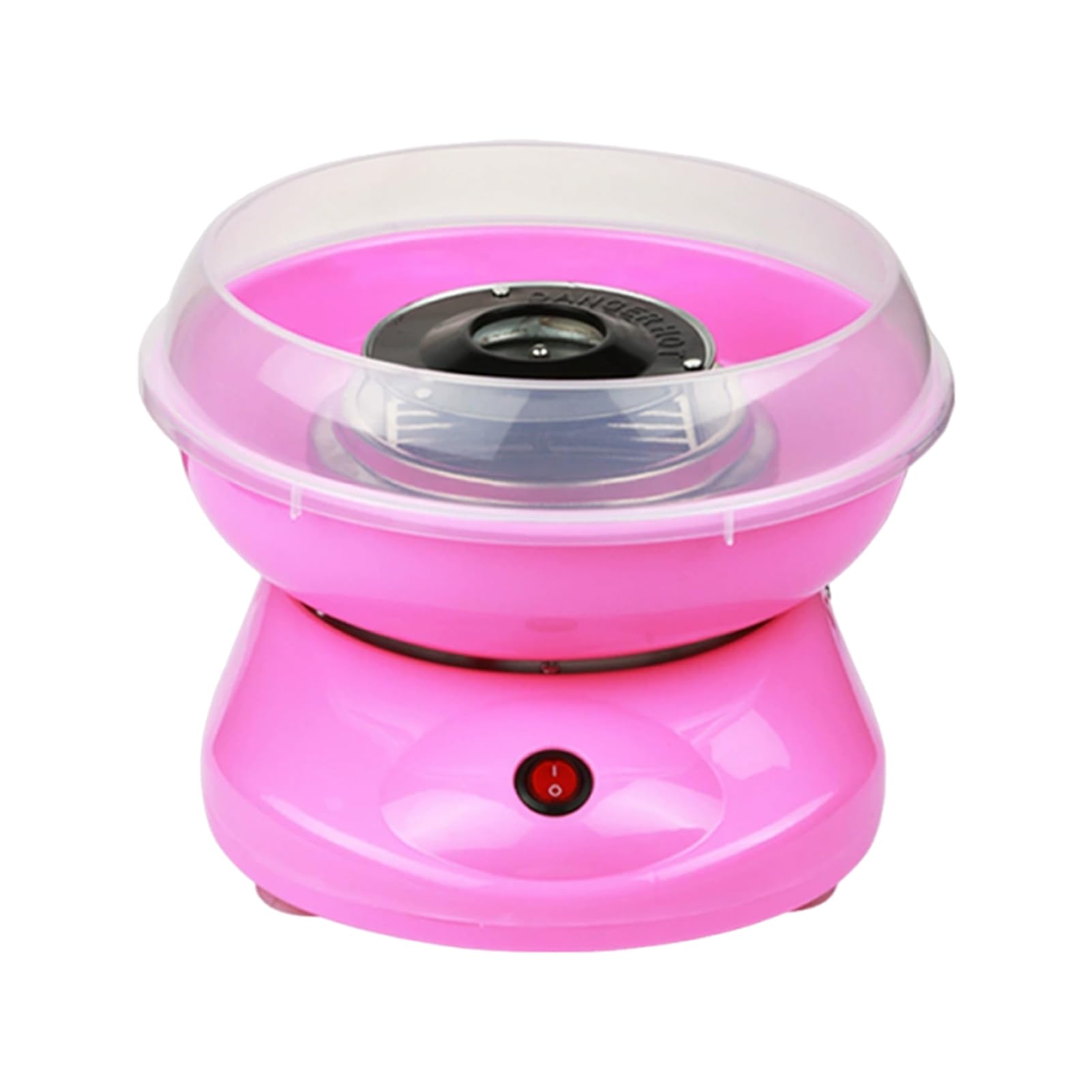 IOIUSKKU Máquina de algodón de azúcar, mini algodón de azúcar automático y elegante para niños, ideal para hacer en casa, Rosa