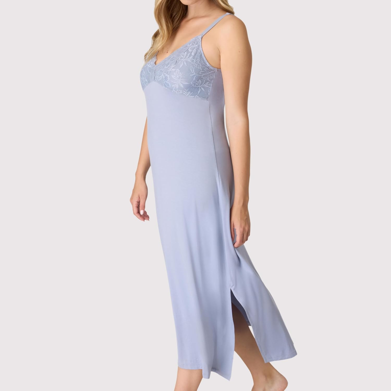Bali womens Nightgown, Breathe Lace-trim Nightgowns for Women With Adjustable Straps, Breathable Sleepwear Gown - Image 3