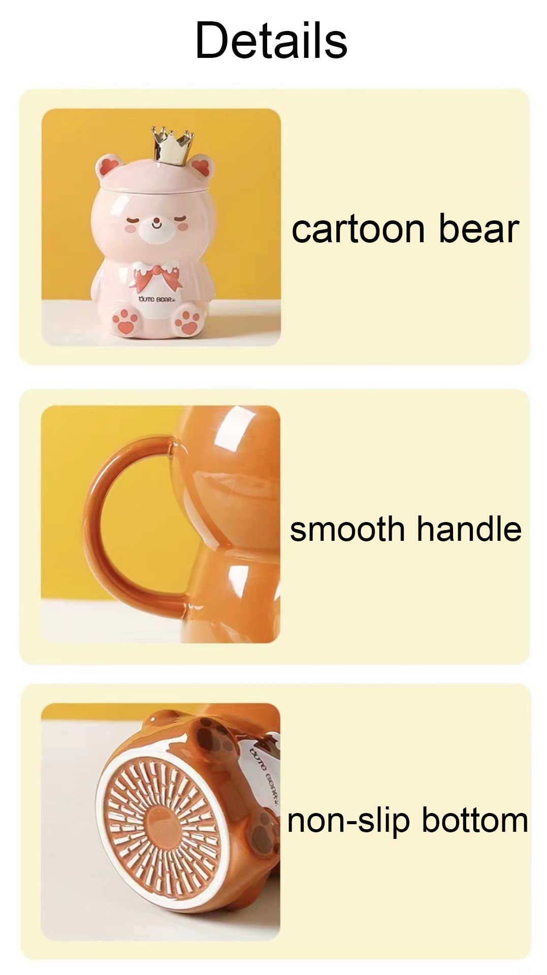 Tazza da caffè a forma di orso - Carina e pratica - MINOPIA
