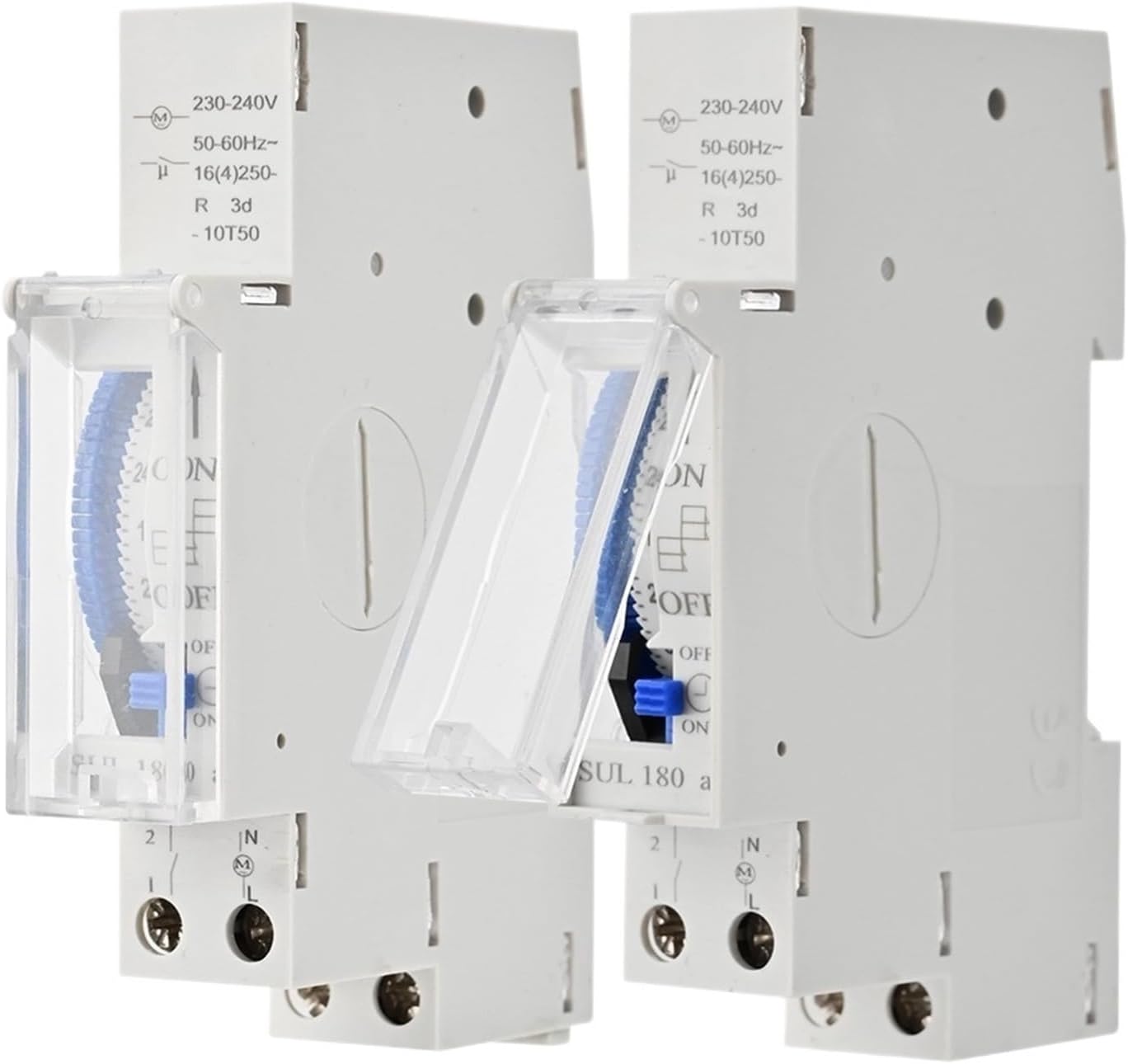 SUL180A Din Rail Mechanical Timer Switch 24 Hours Relay Analogues Electrical Programmable Timer 220V 16A
