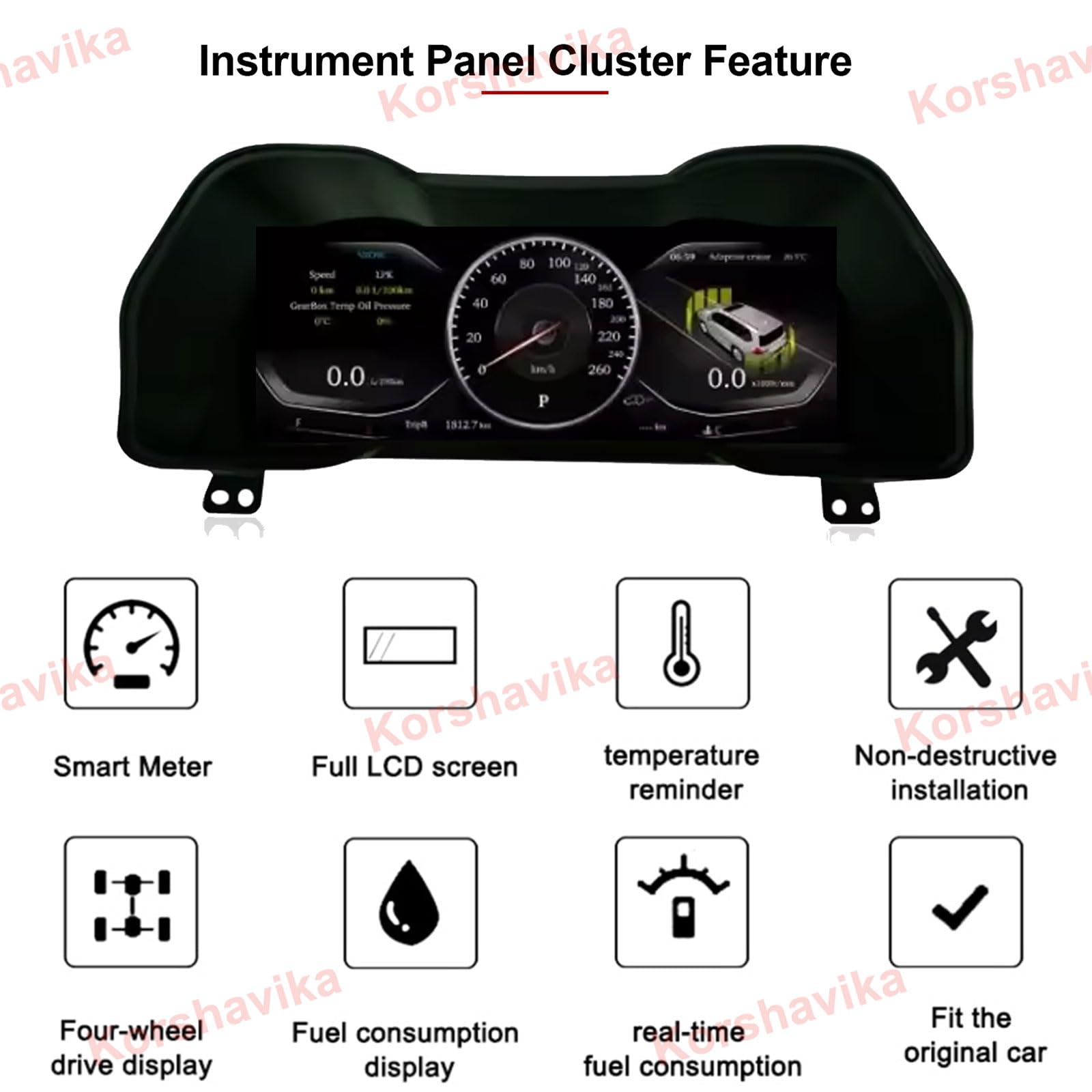 Amazon.com: LCD Digital Cluster for Toyota 4Runner 2014-2020