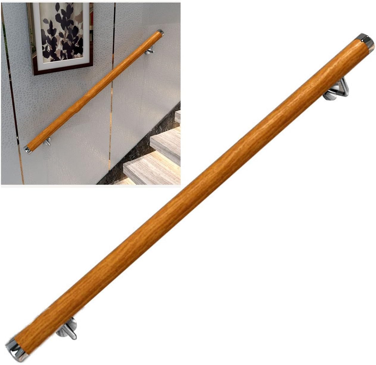 WaiDXn Indoor Staircase Handrails, Staircase Handrail Poles, Safety Handrails For The Elderly(80cm)