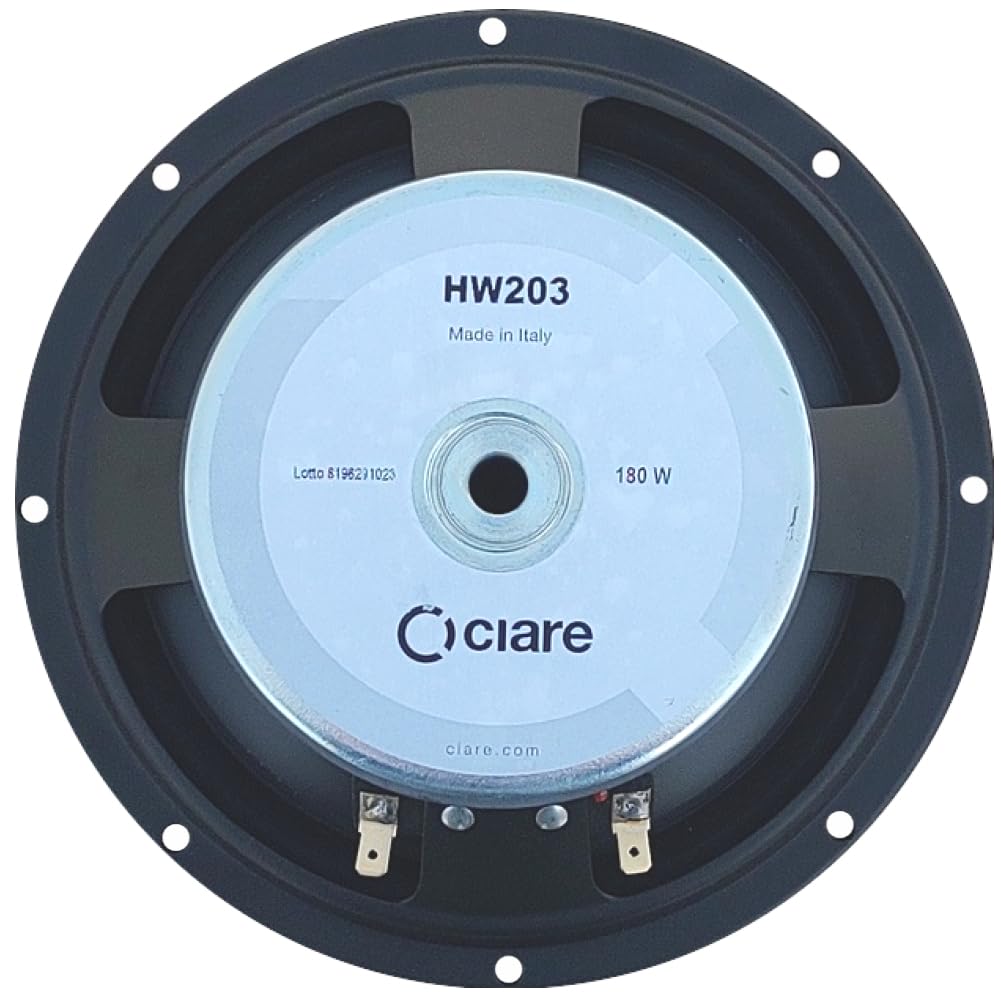 HW203 Woofer 20 cm 200 mm 8" 80 W RMS 180 W Max 8 Ohm 91 dB Gomma 1 Pezzo