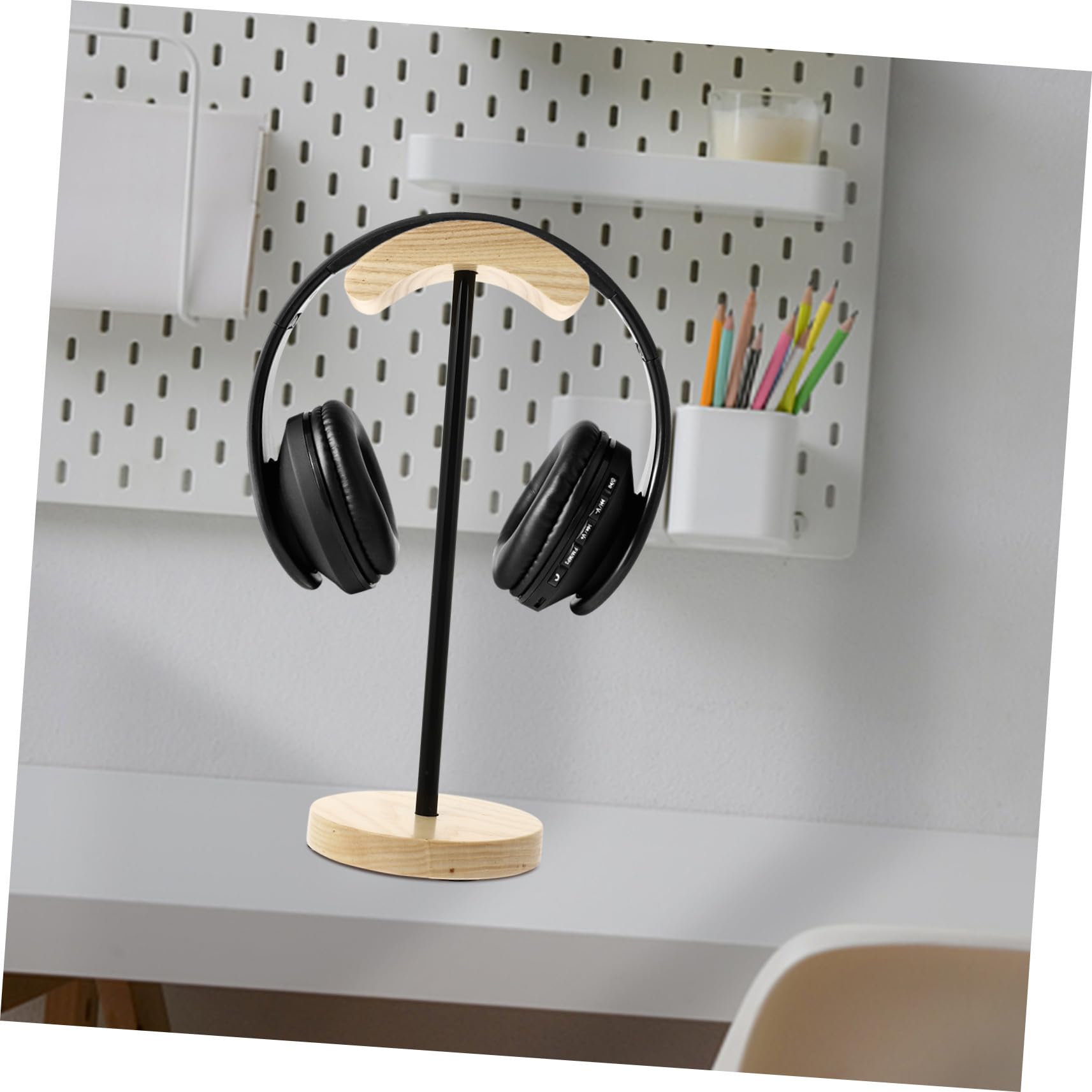 VILLCASE Soporte de Auriculares para Gaming y Escritorio Organizador de Auriculares Durable y Estable para Cafés Habitaciones de Estudio