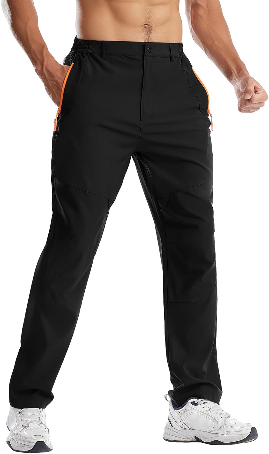 Men Hiking Pants Water Resistant Lightweight Joggers Cargo Tactical Work Pants for Fishing Climbing Outdoor