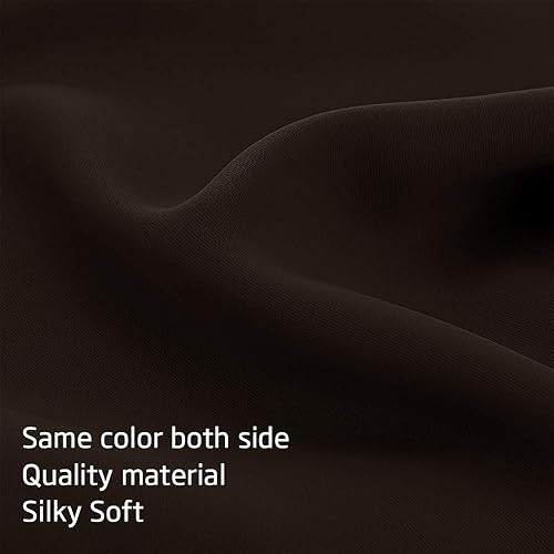 Vista 127 de NICETOWN Paneles de cortina opacas para ventanas pequeñas, con aislamiento térmico, oscurecimiento de habitación, bolsillo para barra, para cubrir