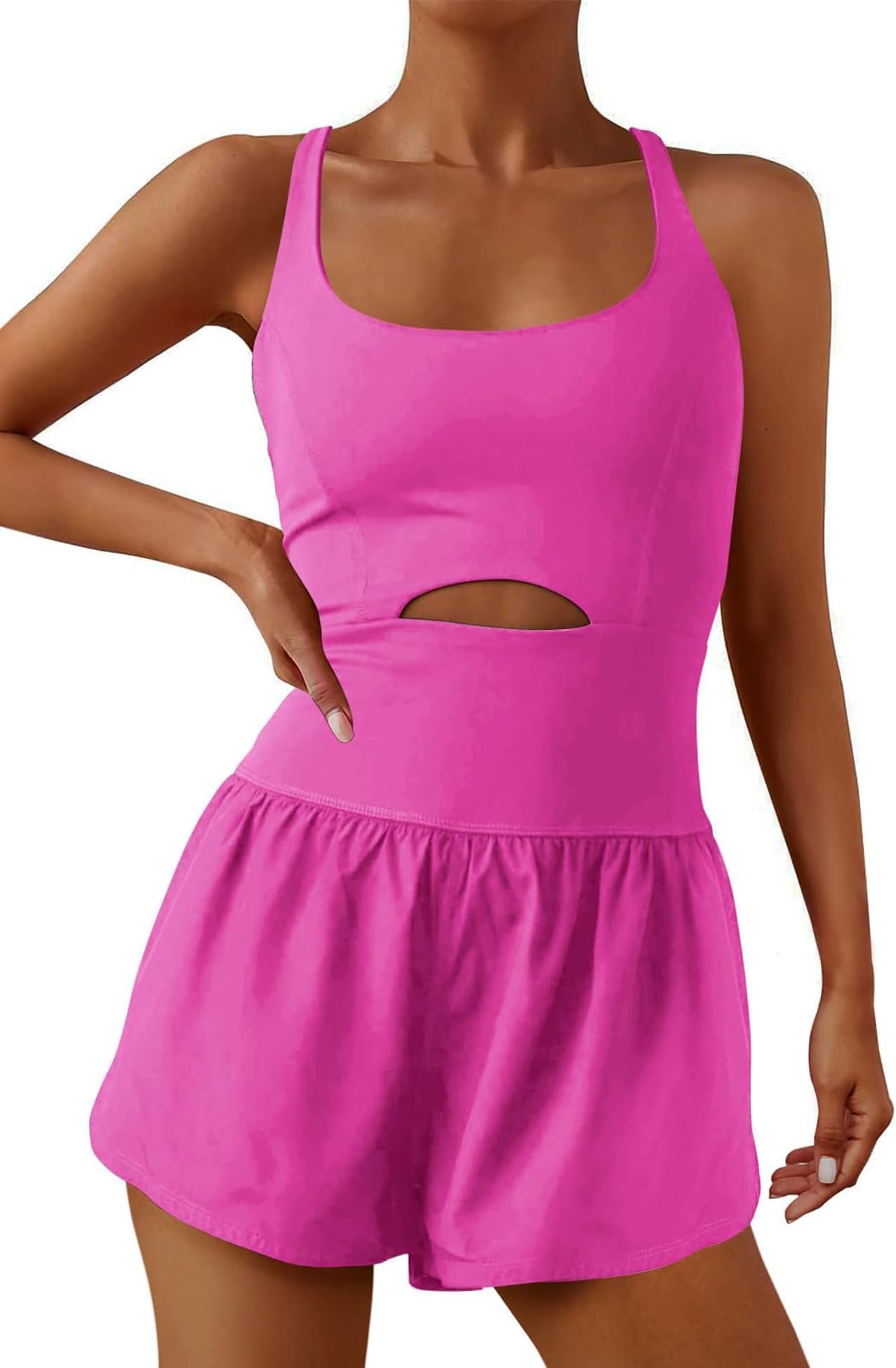 Womens Running Onesie Workout Rompers One Piece Outfits Exercise Jumpsuits Gym Yoga Clothes