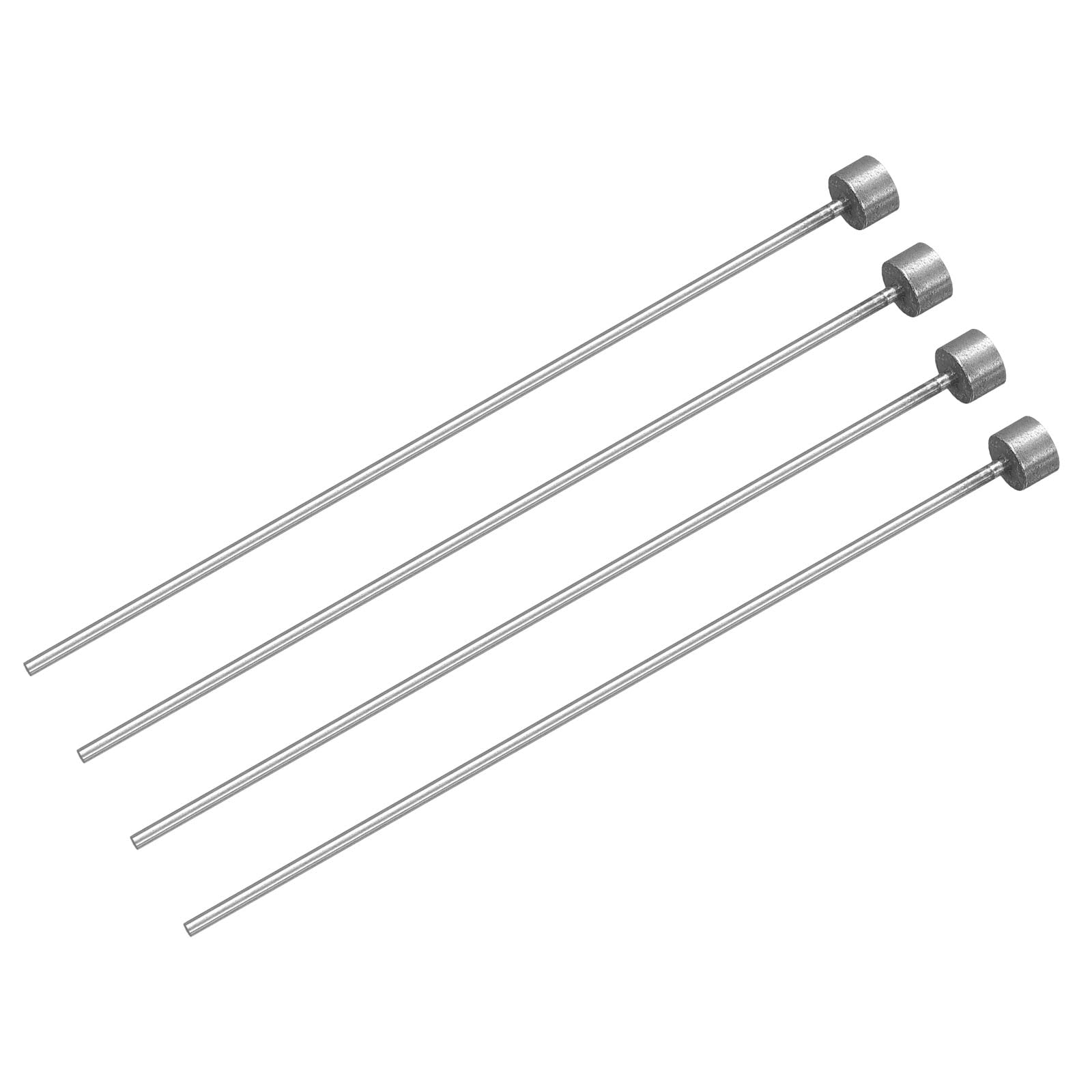 uxcell Straight Ejector Pins, 2mm(0.08") Dia. 65Mn Steel Round Tip Punch 100mm(3.94") Long for Mechanical Maintenance 4Pcs