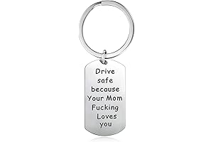 Sentimental Drive Safe Keychain Gift from Daughter: Meaningful Gifts for Mom, Parents, Sister, Aunt
