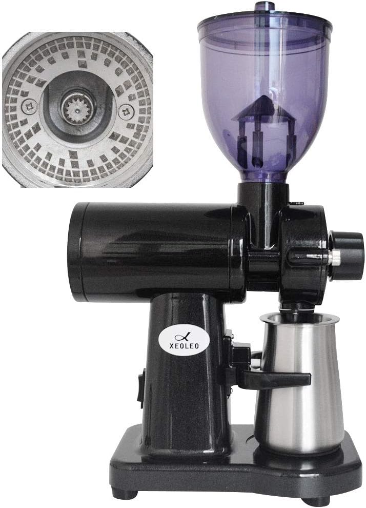 Molinillo de café Molinillo de rebabas eléctrico Dientes fantasma molinillo de grano de café Filtro cafetera 150W 