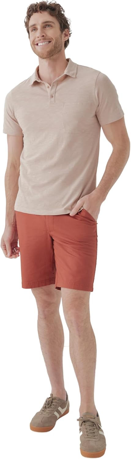 Pact Organic Cotton Men's Canvas Shorts -9" Inseam