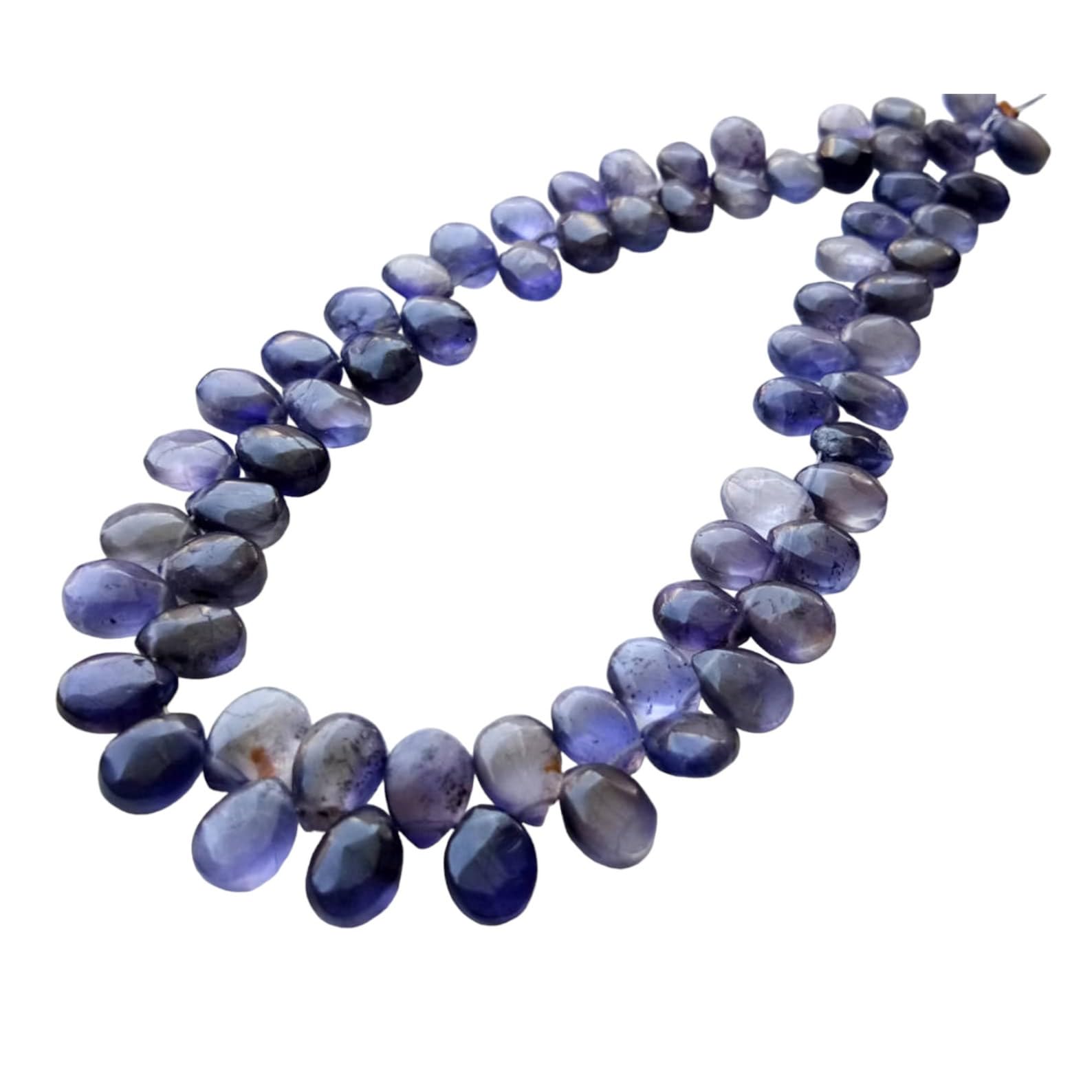 Iolite pour bijoux de créateurs avec perles de poire 5x7 mm pour un perçage facile
