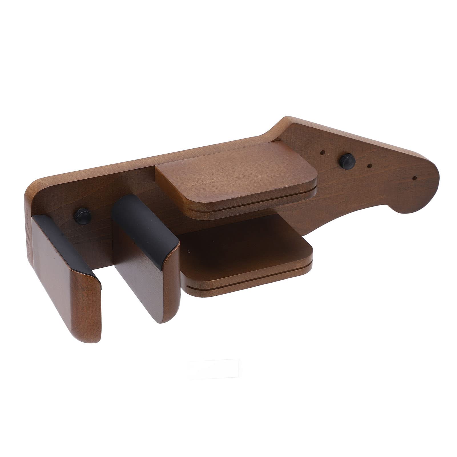 Soporte de Pared para Guitarra, Soporte Rústico Multifuncional de Madera Maciza para Guitarra, Forma Clásica de Cabezal, Vitrinas para bajo Eléctrico Acústico, Ukelele Mandolina
