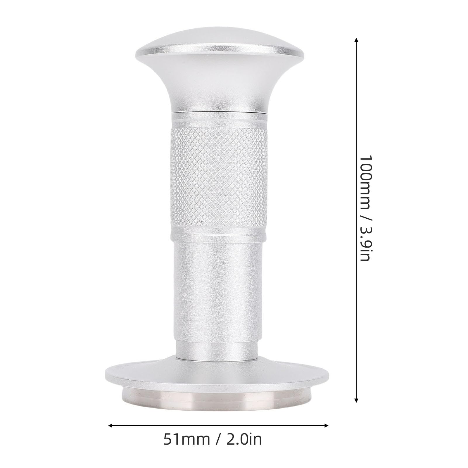 POENVFPO Pressino per Caffè in Acciaio Inossidabile, Design Ergonomico