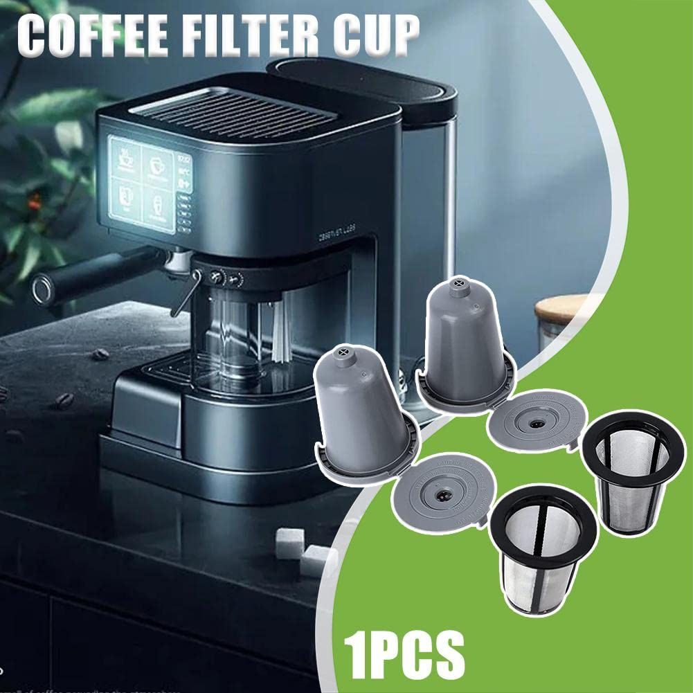 Wiederverwendbare Kaffeefilter Für Cuisinart – 2 Becher Mit Edelstahlsieb, BPA-frei