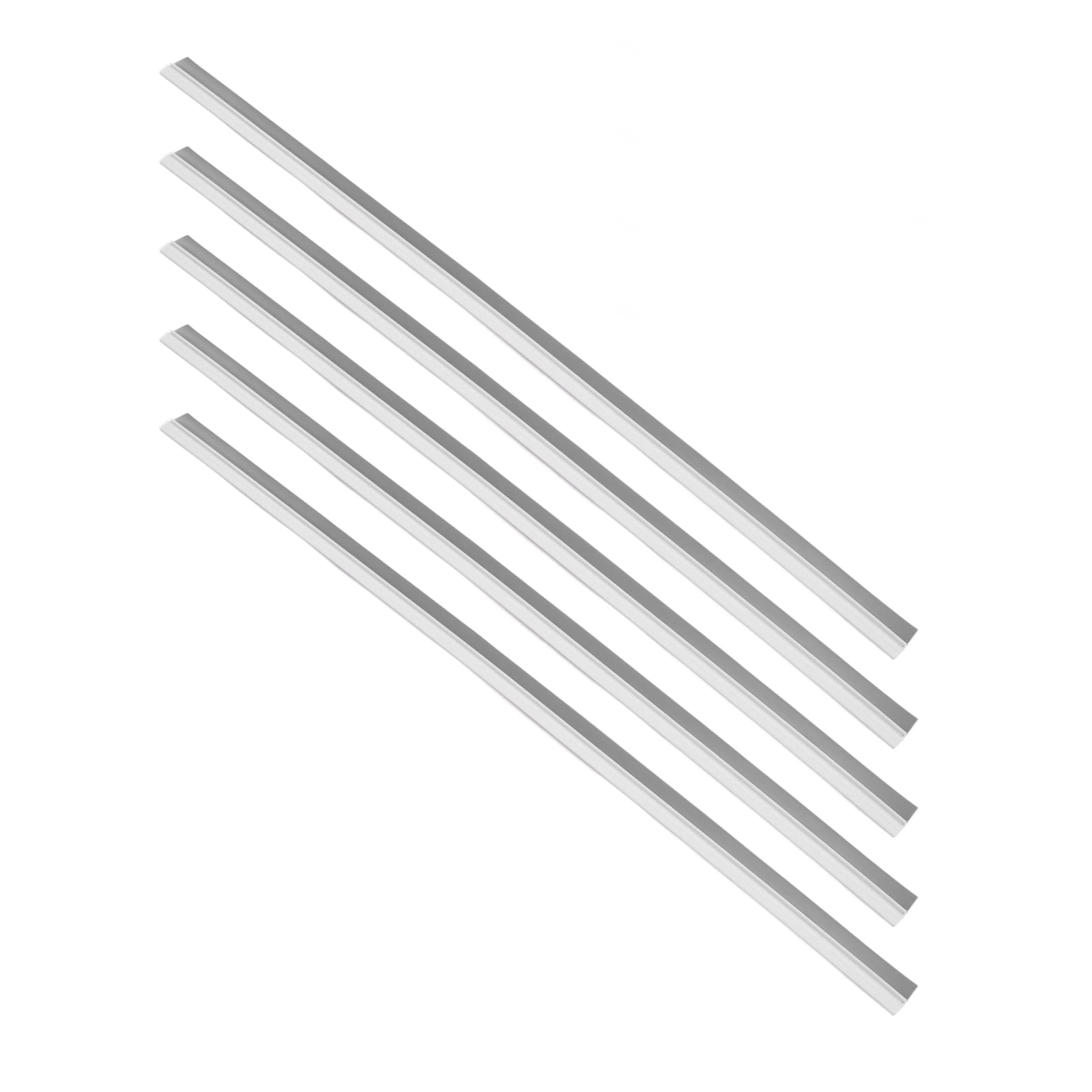 Nastro insonorizzante per porte Impermeabile insonorizzato sotto la striscia di tenuta sotto la porta Guarnizione della porta inferiore per la casa Hotel Materiale PVC 5 metri 5 (Grigio Bianco)