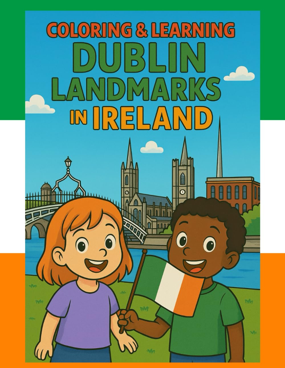 Coloring and Learning: Dublin Landmarks in Ireland
