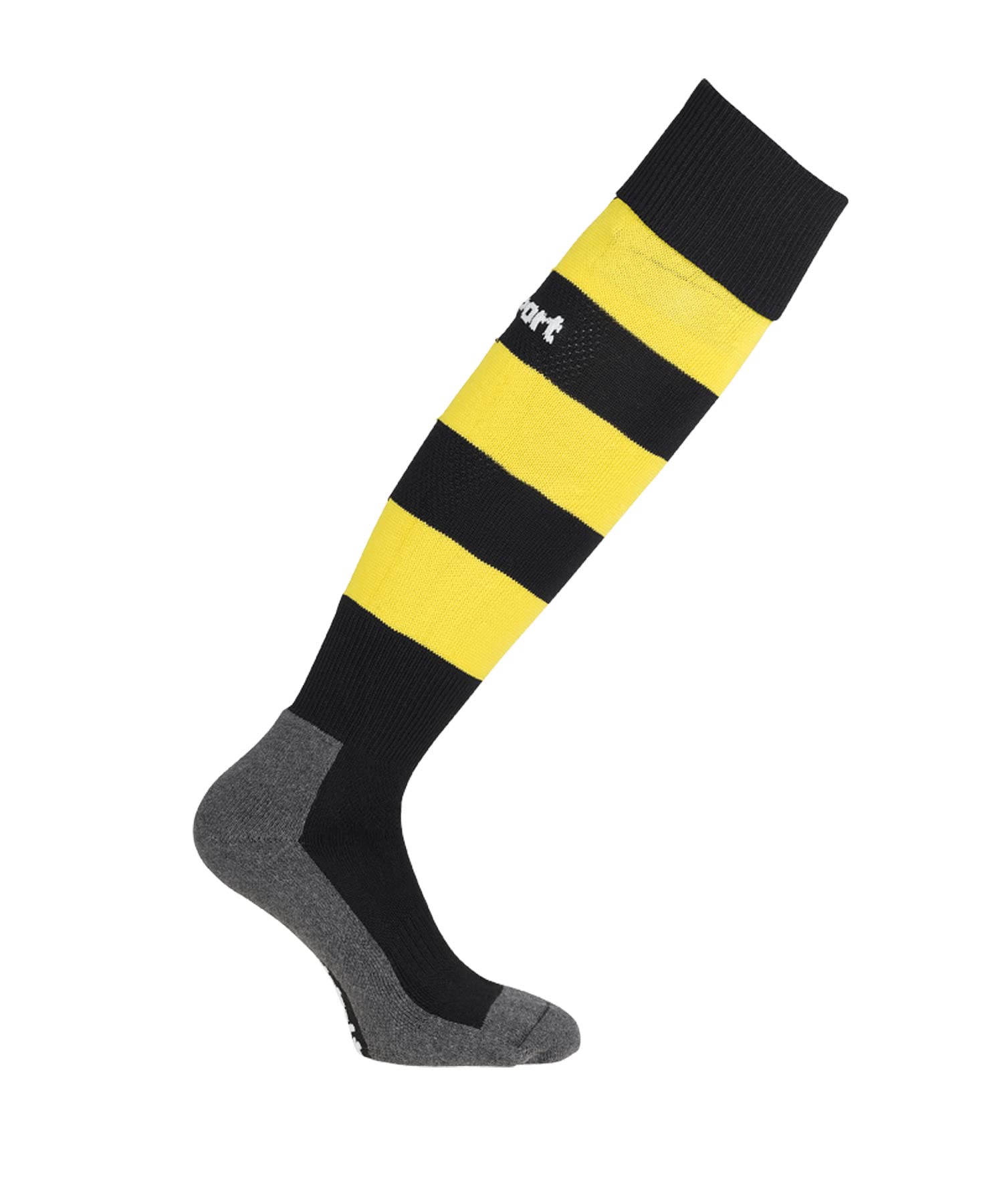 Uhlsport Team Pro Essential Stripe socks Men's Socks - black/lime yellow, 37-40