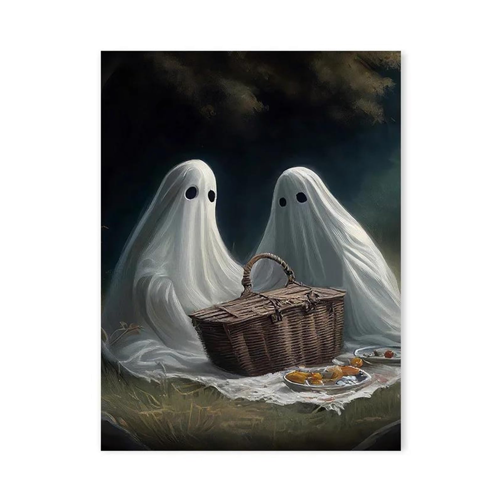 Peinture Fantôme Toile pour Décoration Maison Ambiance Cosy