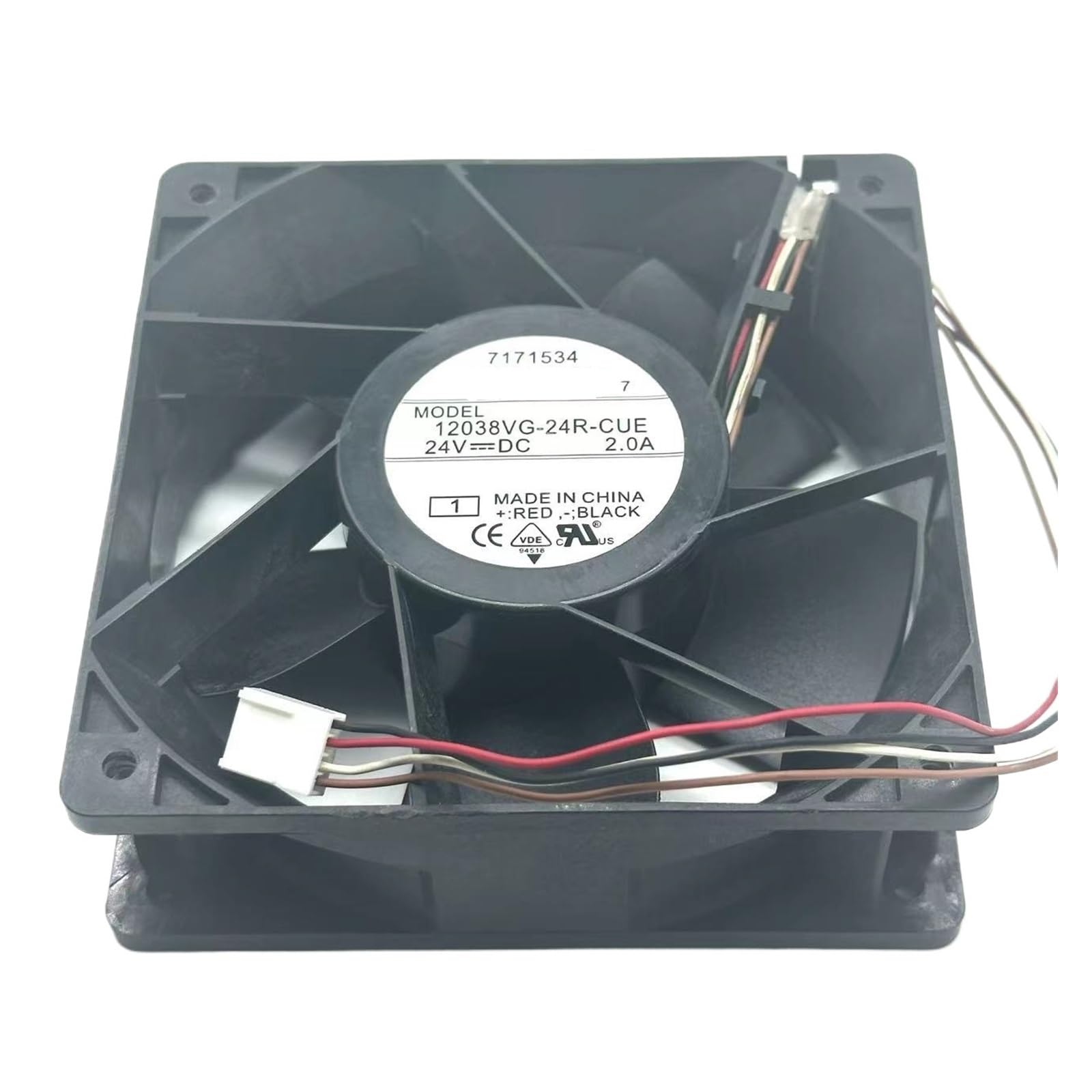 PEQYUACTE 12038VG-24R-CUE DC 24V 2.0A 120x120x38mm 4-Wire Cooling Fan