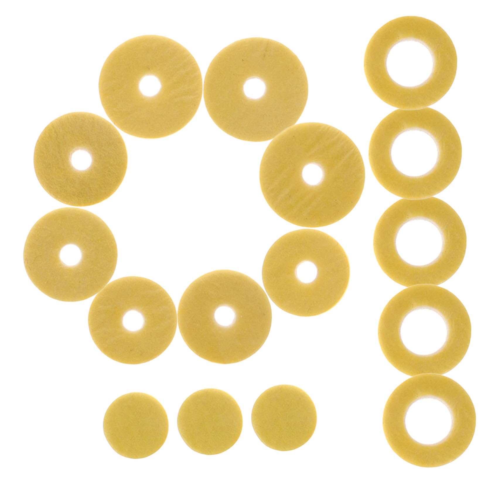 ULDIGI 1 Set Felt Material Flute Pads Open Hole Type Replacement Parts for Flute Comfortable and Durable Washers Easy Installation for All Players