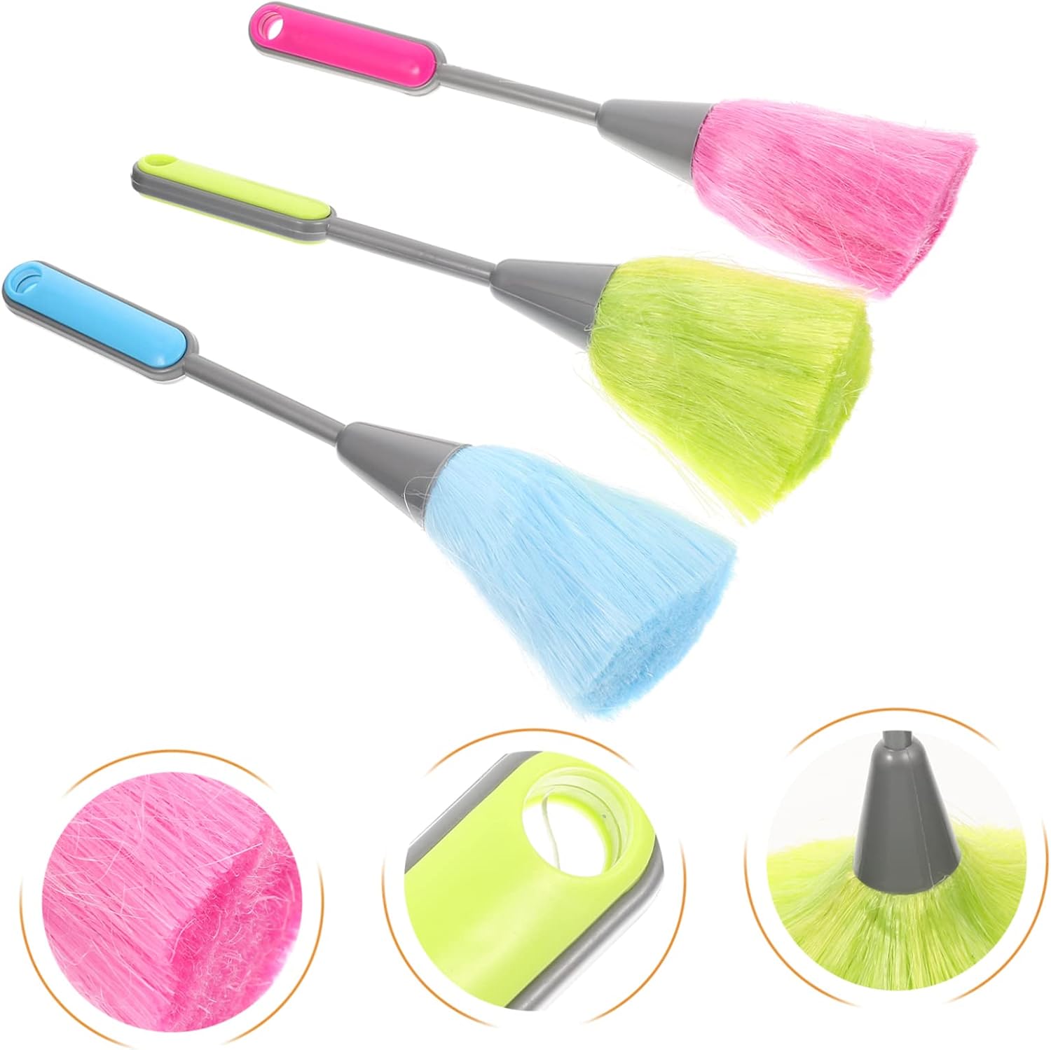 3pcs Groove Keyboard Cleaning Brushes Dust Cleaner for Laptop Desktop Flexible Bristles for Efficient Cleaning Tight Spaces