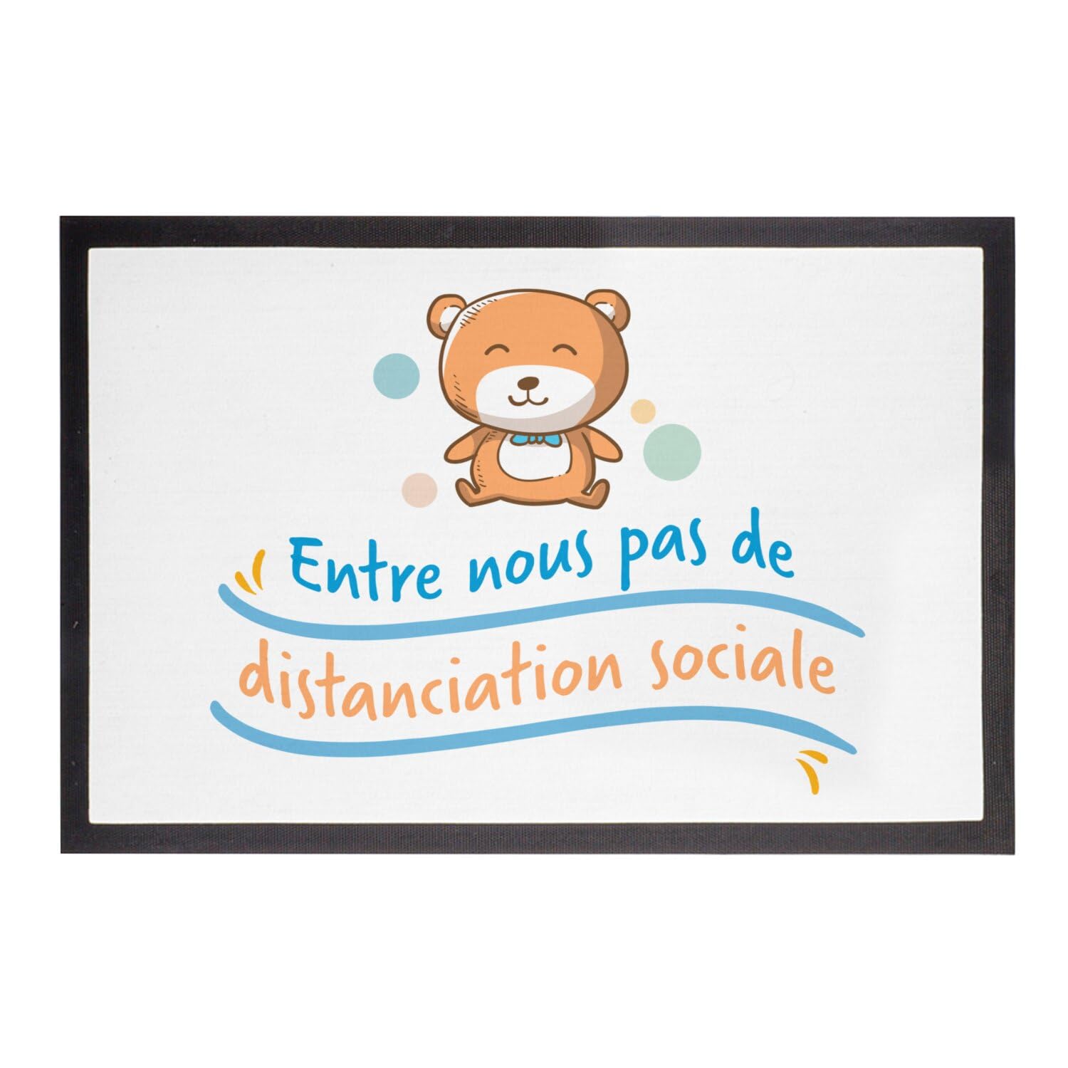 Paillasson Doudou Mignon Fabulous 75x50cm anti-saleté pour Maison