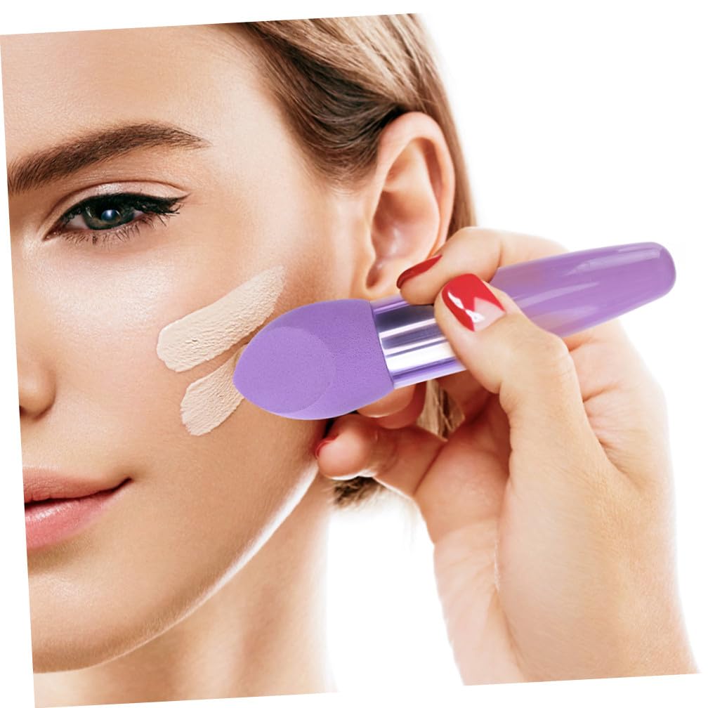 NOLITOY Juego de 6 Brochas de Maquillaje Esponja de Látex, Forma de Lápiz, Portátil y Delicado, Adecuado para Uso Diario y Aplicación de Base