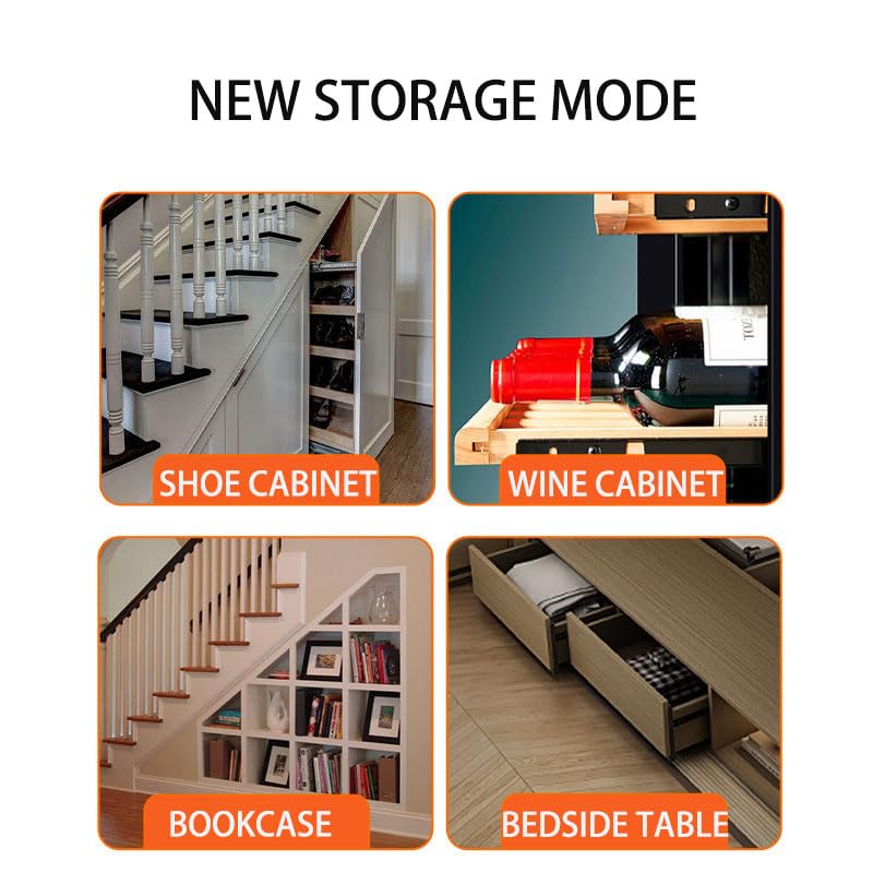 Rails de guidage d'armoire longueur réglable pour placards difficiles