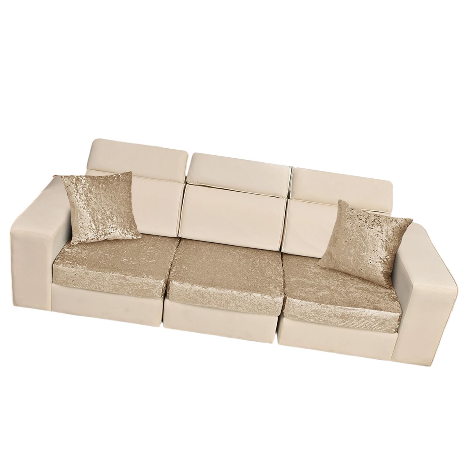 Msioytog Of 5 Stretchable Sofa Cover for Most Types with 2 Throw Pillow Cover Easy to Setups Easy Installion