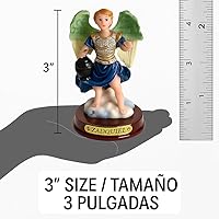 Vista 6 de Juego completo de estatuas de siete arcángeles - Figuras de resina de 3 ″ Siete Arcángeles Figuras Completas Religiosas Juego completo
