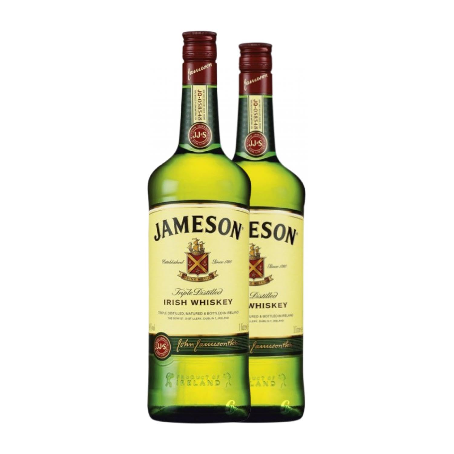 Whisky Blended Jameson Botella Misil 1 L (Caja de 2 Botella Misil de 1 L)